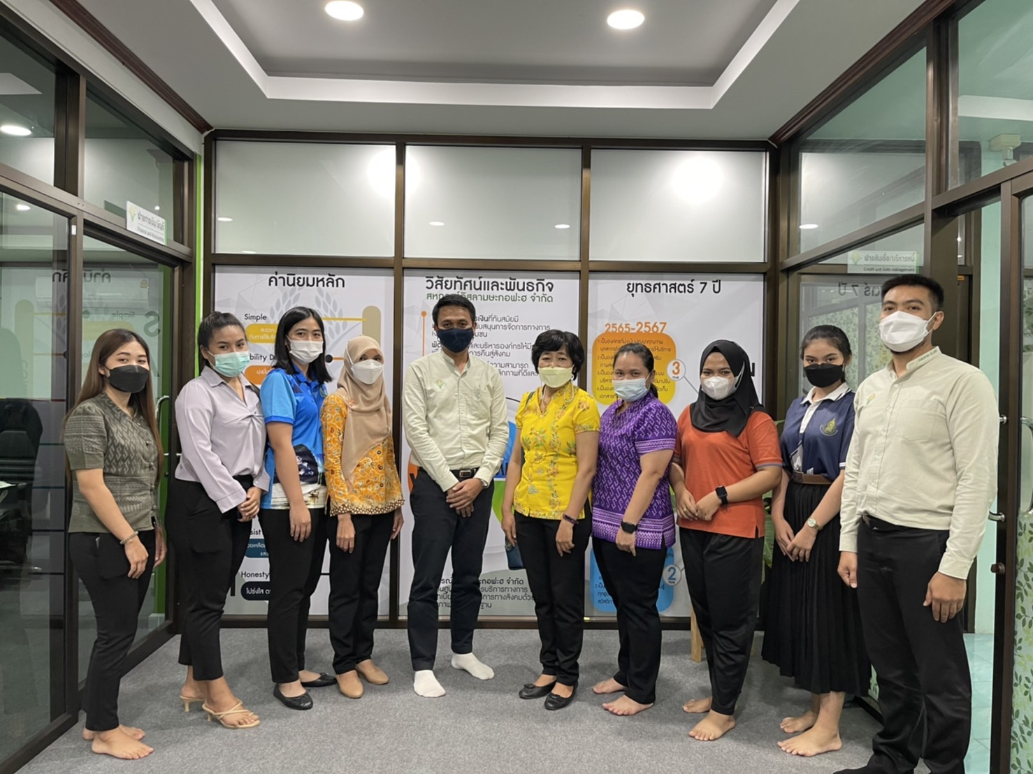 สำนักงานตรวจบัญชีสหกรณ์จังหวัดกระบี่ เข้าตรวจสอบระบบการควบคุมภายในและโครงสร้างทางการเงินประจำปี 2565 ที่สำนักงานใหญ่สหกรณ์อิสลามษะกอฟะฮ จำกัด โดย